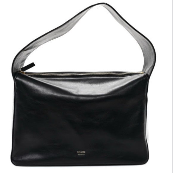KHAITE Handbags - KHAITE Black Leather Shoulder Bag